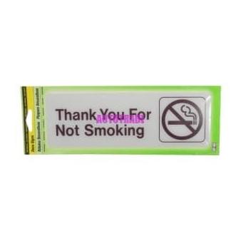 

HY-KO SIGN LABEL STICKER ANODIZED STIKER THANK YOU FOR NOT SMOKING