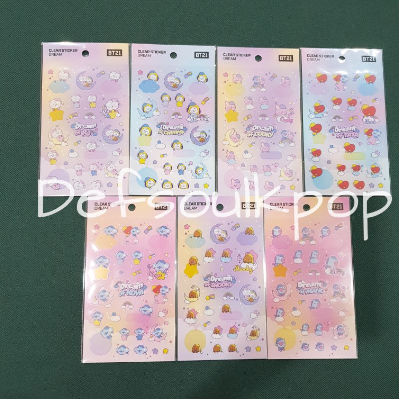 BT21 Baby - Clear Sticker Dream