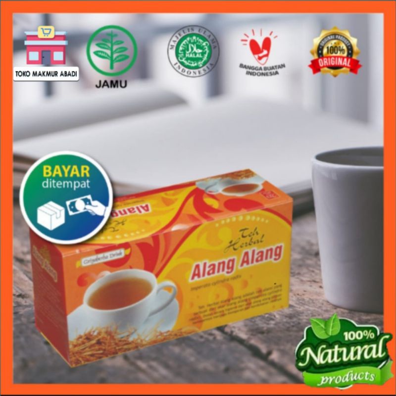 Teh Celup Herbal Alang Alang Untuk Menurunkan Demam dan Panas Dalam - Teh Alang Alang
