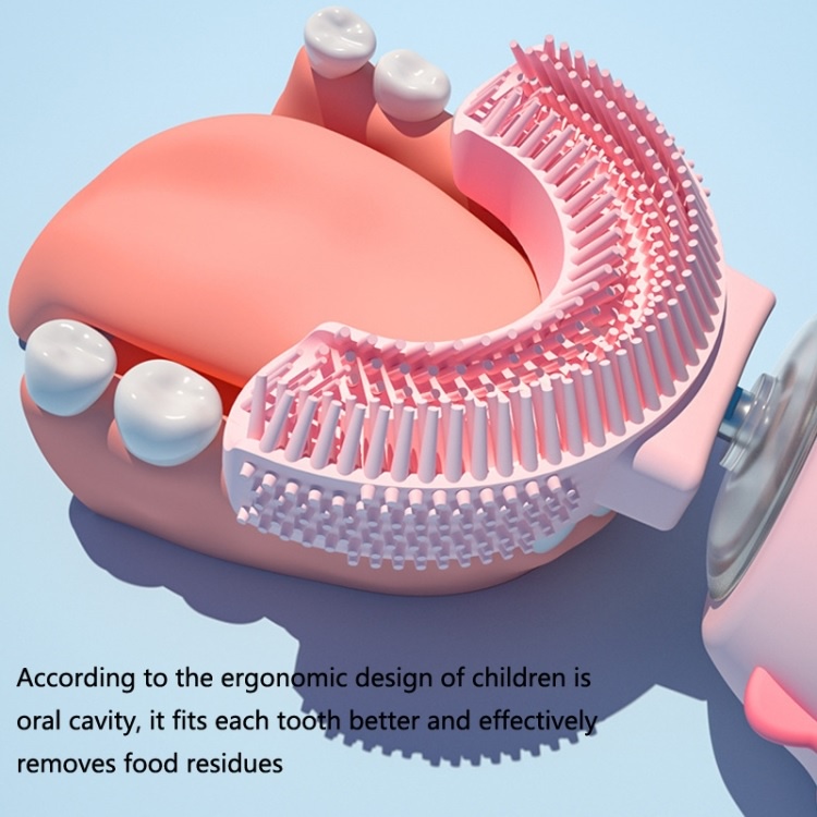 REMAX GH-14 LITTLE Q - Smart U-Shaped Fitting Toothbrush for Children - Sikat Gigi Untuk Anak-Anak