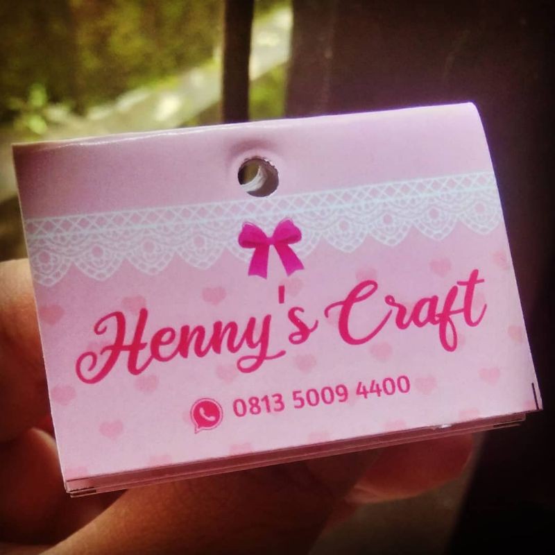 

Hangtag Produk 5x7 cm isi 75-80 pcs