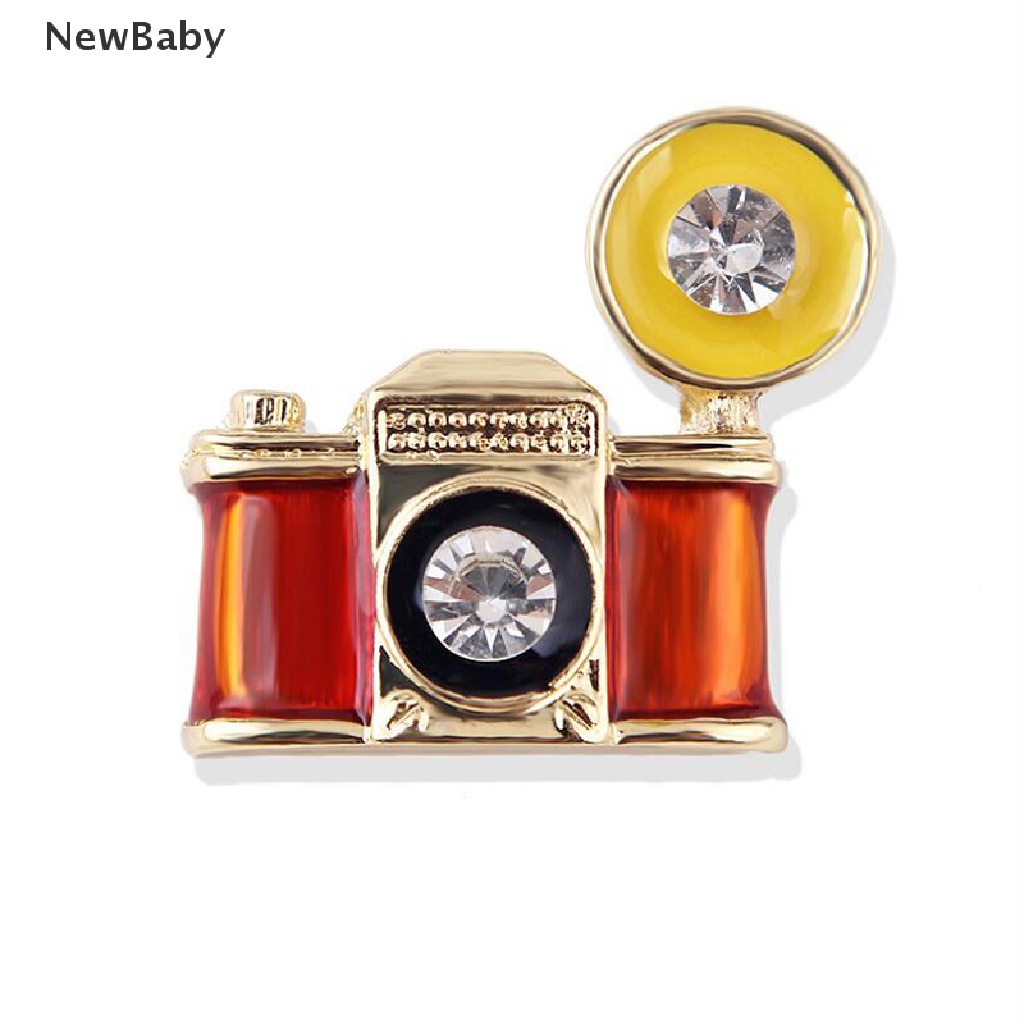 Bros Pin Enamel Bentuk Kamera Mini Gaya Vintage Untuk Aksesoris Sweater / Syal / Hadiah