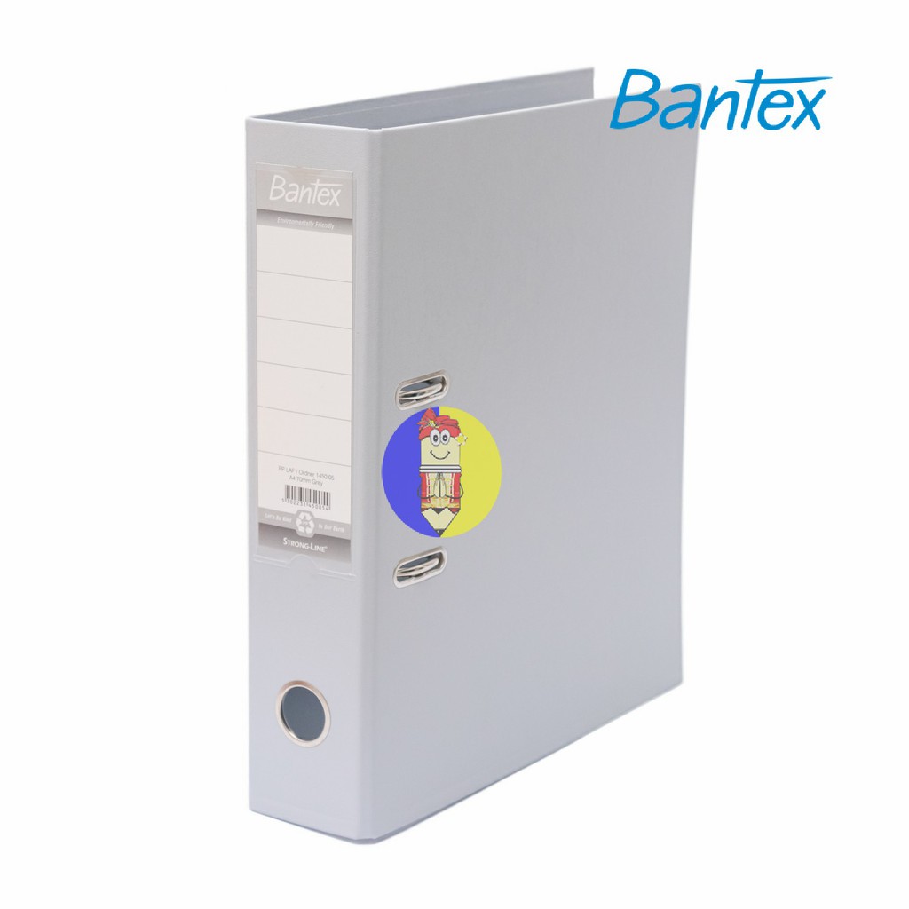 

Bantex Lever Arch File Ordner Plastic A4 7cm Grey #1450 05
