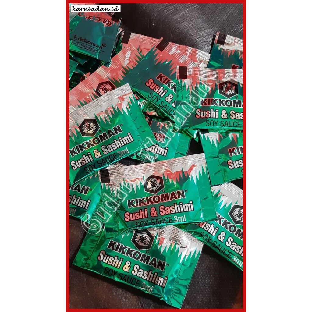 

gnidderdsaus- kikkoman shoyu sushi & sashimi sachet 100pcs -asliiiiii.