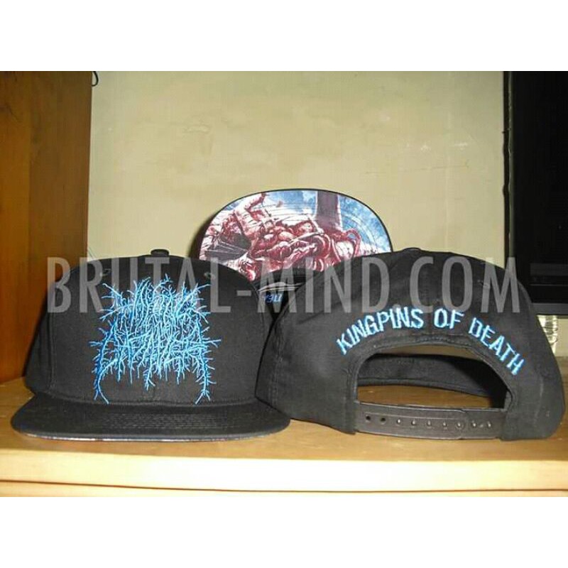 snapback waking the cadaver - logo blue