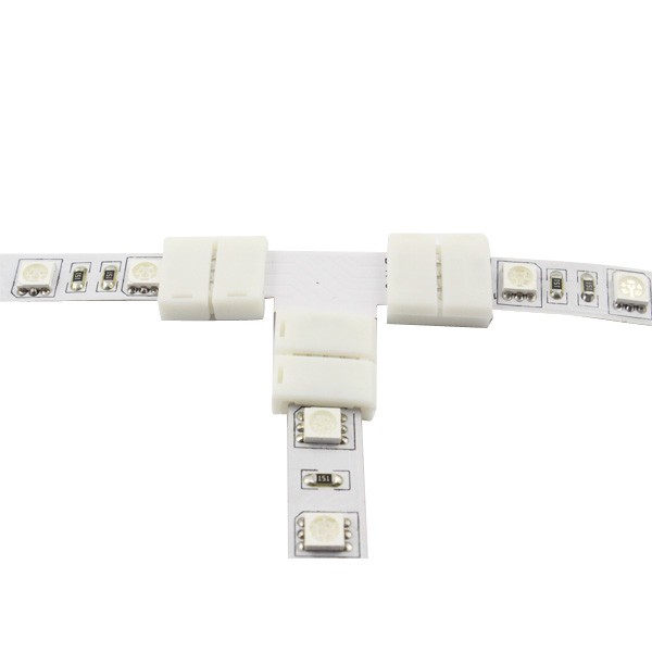 Konektor Klip PCB T LED Strip SMD 3528 / 2835 8mm 2 Pin Model T