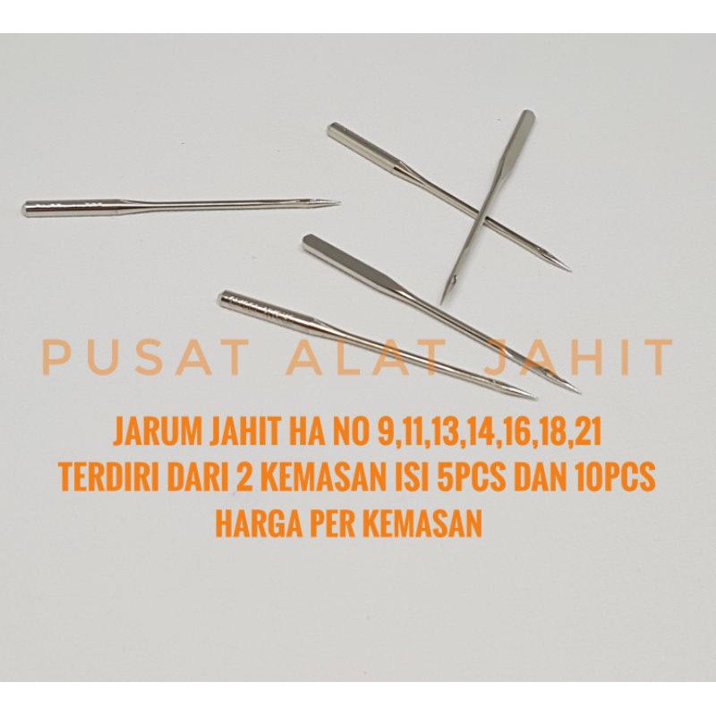 JARUM MESIN JAHIT HA X 1 HAX1 MERK ORGAN NEEDLES ASLI ORIGINAL JAPAN SEWING PORTABLE SEMUA MEREK-1