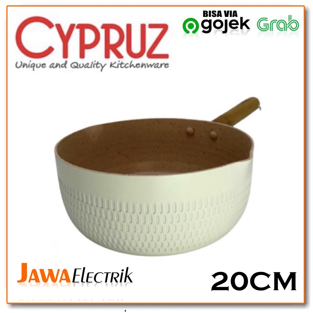 CYPRUZ Sauce Pan 20 cm Grey Color Series Cypruz SN-0272 ANTI LENGKET
