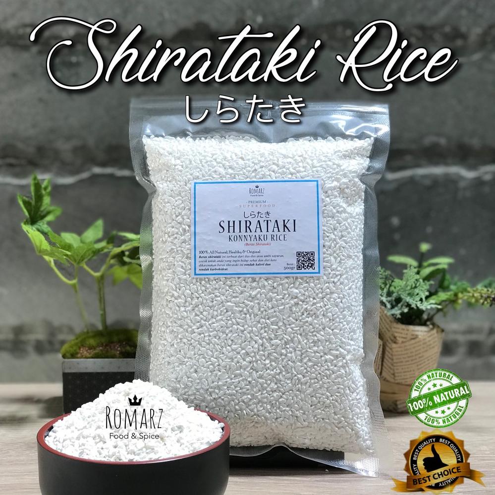 

[KODE ST870] BERAS SHIRATAKI | SHIRATAKI RICE 500gr BERAS KONNYAKU RICE 500gr