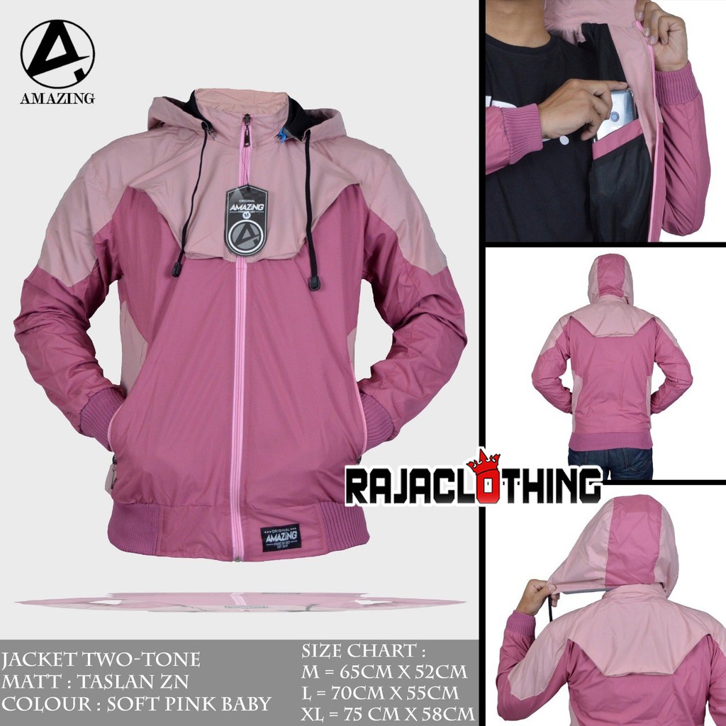 RCL - JAKET TWO TONE AMAZING - JAKET SWEATER PRIA - JAKET COWOK TASLAN M.L.XL