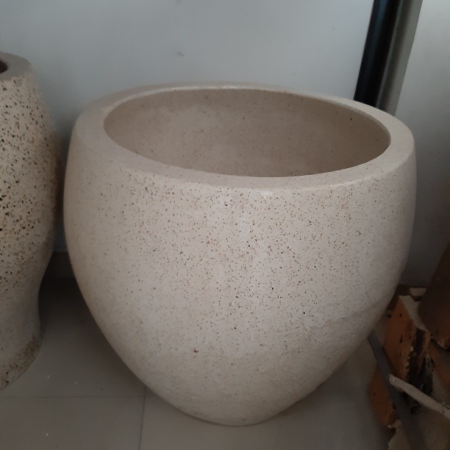 Pot Teraso putih Jumbo