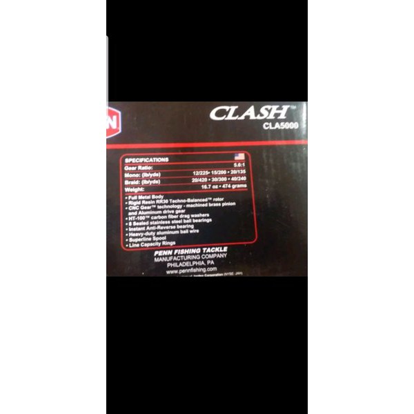 reel penn clash 5000