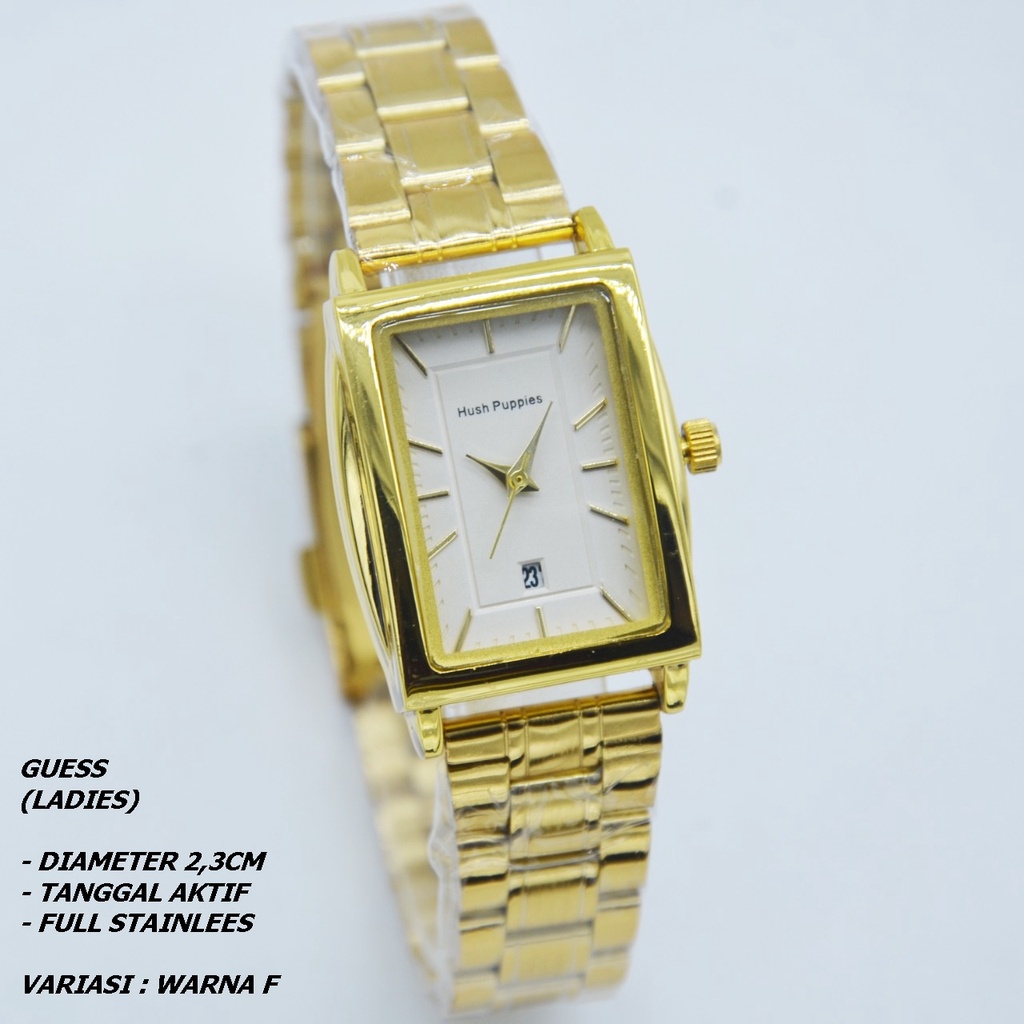 JAM TANGAN WANITA GUESS RANTAI BODY SEGI TANGGAL AKTIF