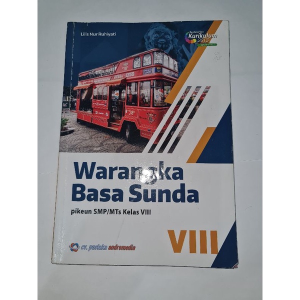 WARANGKA BASA SUNDA BUKU BAHASA SUNDA UNTUK KELAS VIII/8/2 SMP/MTS