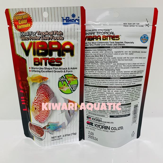 

Harga Terbaik Hikari Vibra Bites Tropical Fish Foods 73G Pakan / Makanan Ikan Hias