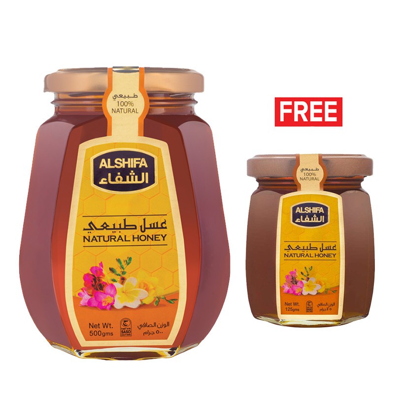 Madu Al shifa 500gr Free 125gr Paket Murni Impor Arab  madu murni asli original