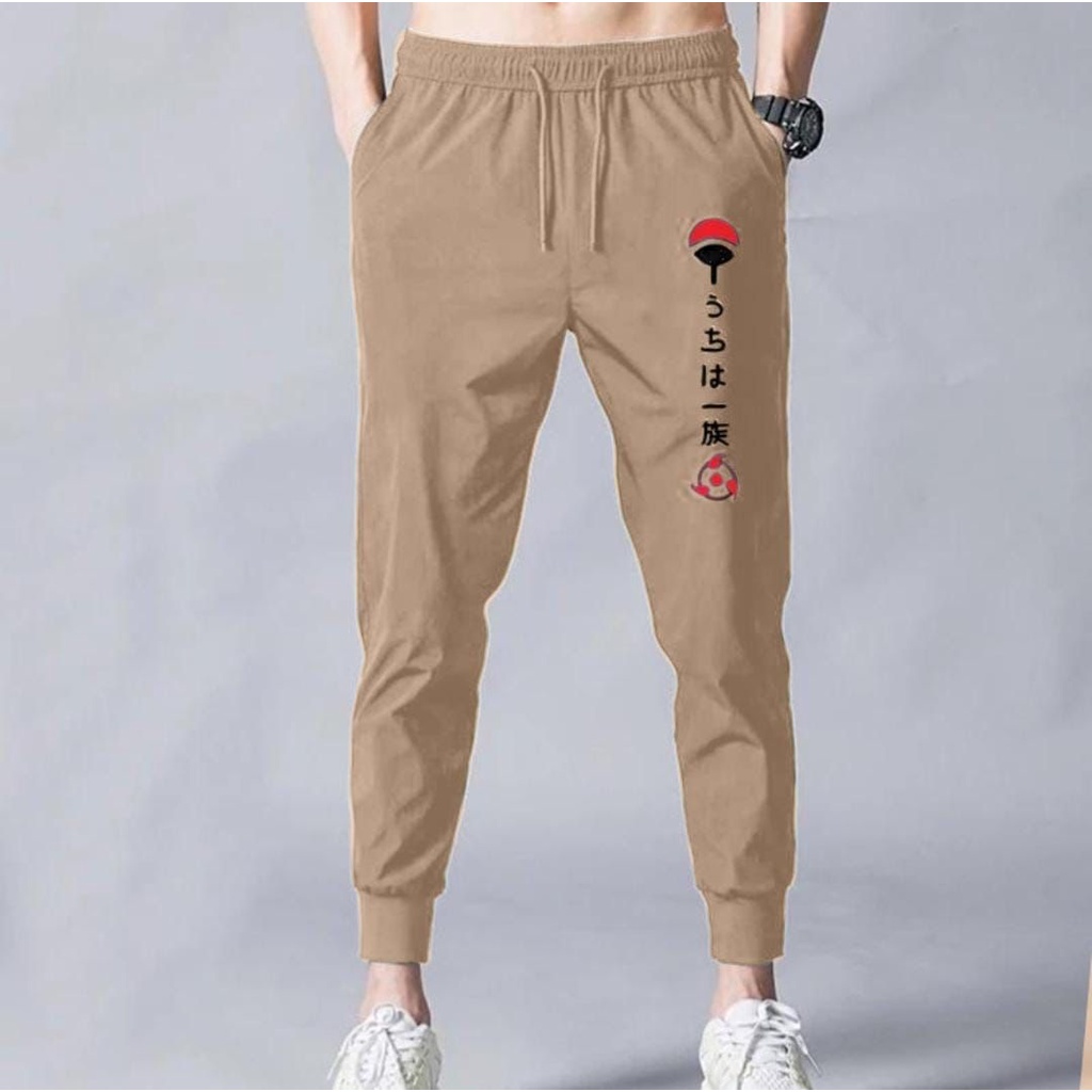 CELANA PANJANG JOGGER PRIA UCHIHA/CELANA OLAHRAGA/CELANA SANTAI/CELANA KOREAN STYLE