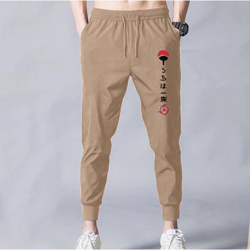 CELANA PANJANG JOGGER PRIA UCHIHA/CELANA OLAHRAGA/CELANA SANTAI/CELANA KOREAN STYLE