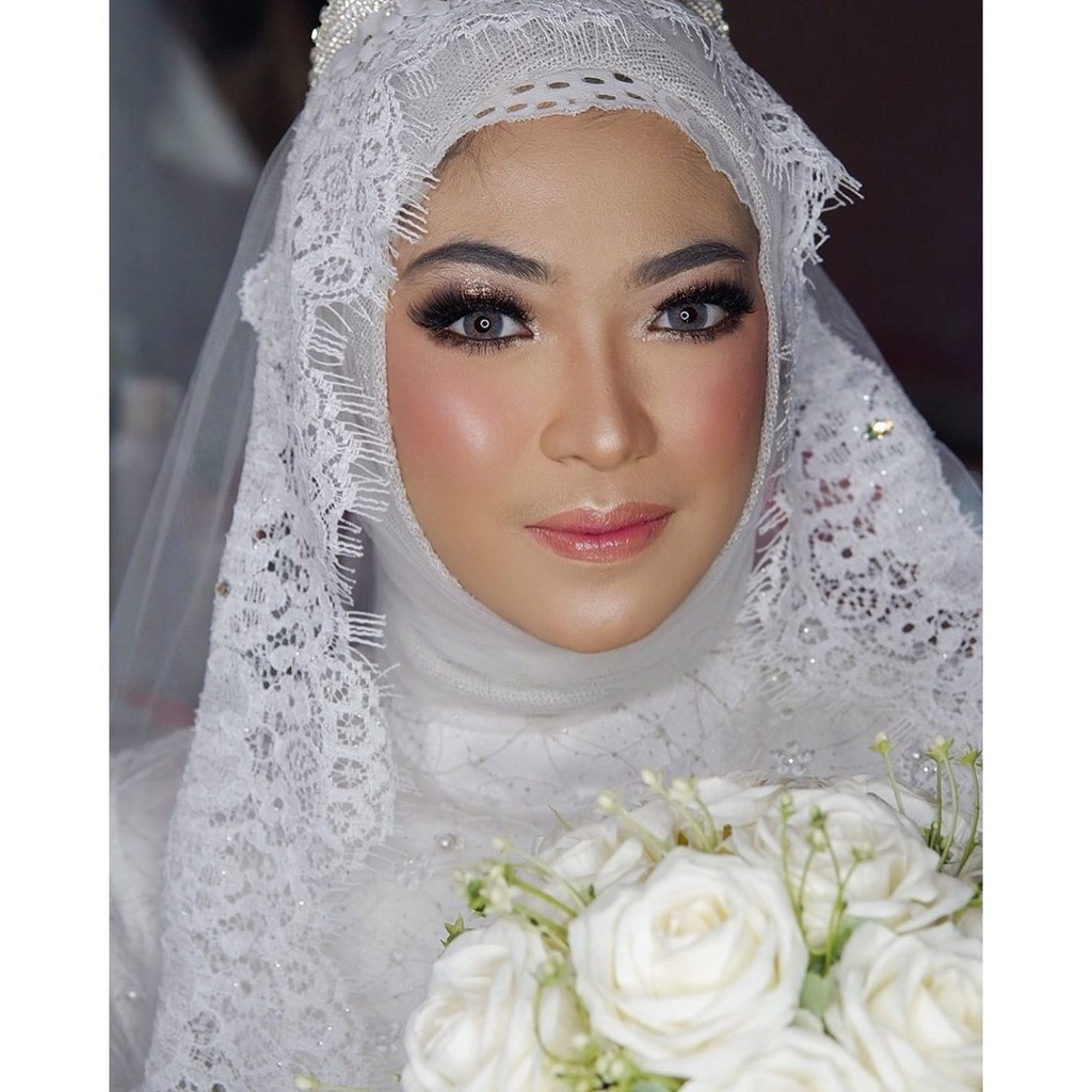 Slayer Pengantin Brukat / Selendang Brukat / Hijab Renda Brukat/Kerudung akad