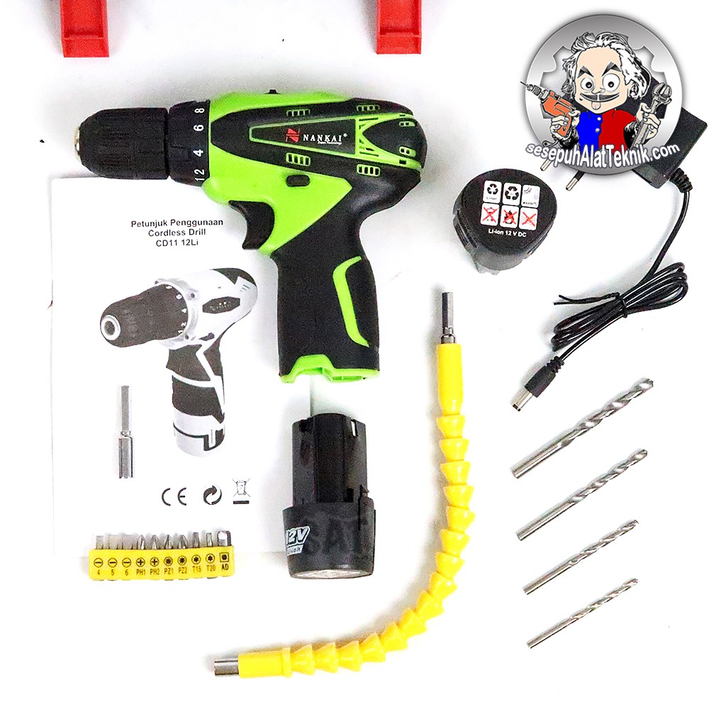 Mesin Bor Baterai Cordless Besar NANKAI