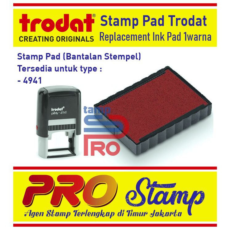 

Replacement Ink Pad / Trodat Type 4924 (TANPA WARNA)
