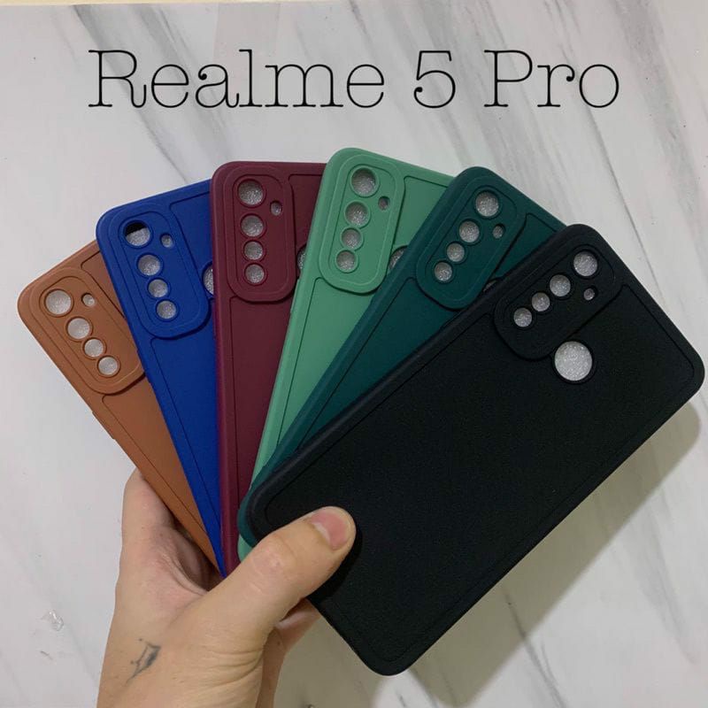 Softcase Slicon pro Camera REALMIE 5PRO/5/5i Slicon Macaron pro Camera