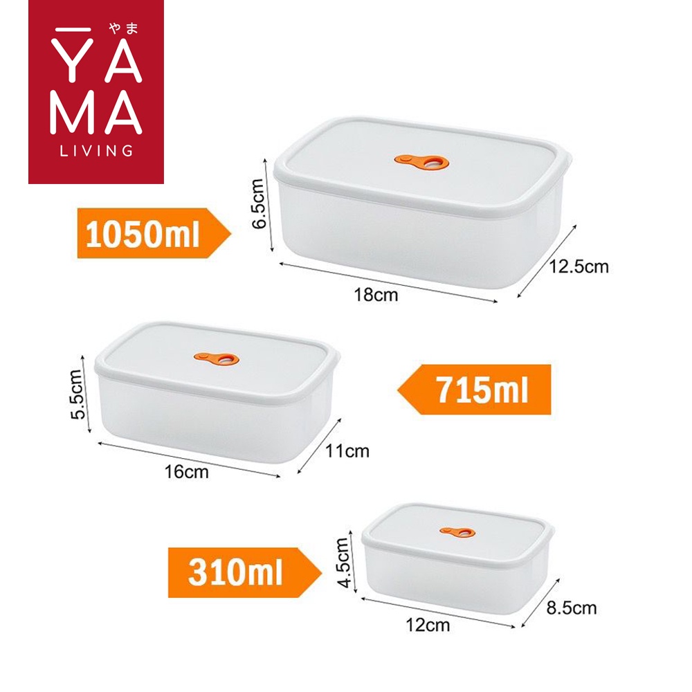 YAMA JUSO Food Container Tempat Bekal Makan Lunch Box Tempat Penyimpanan Makanan Kulkas