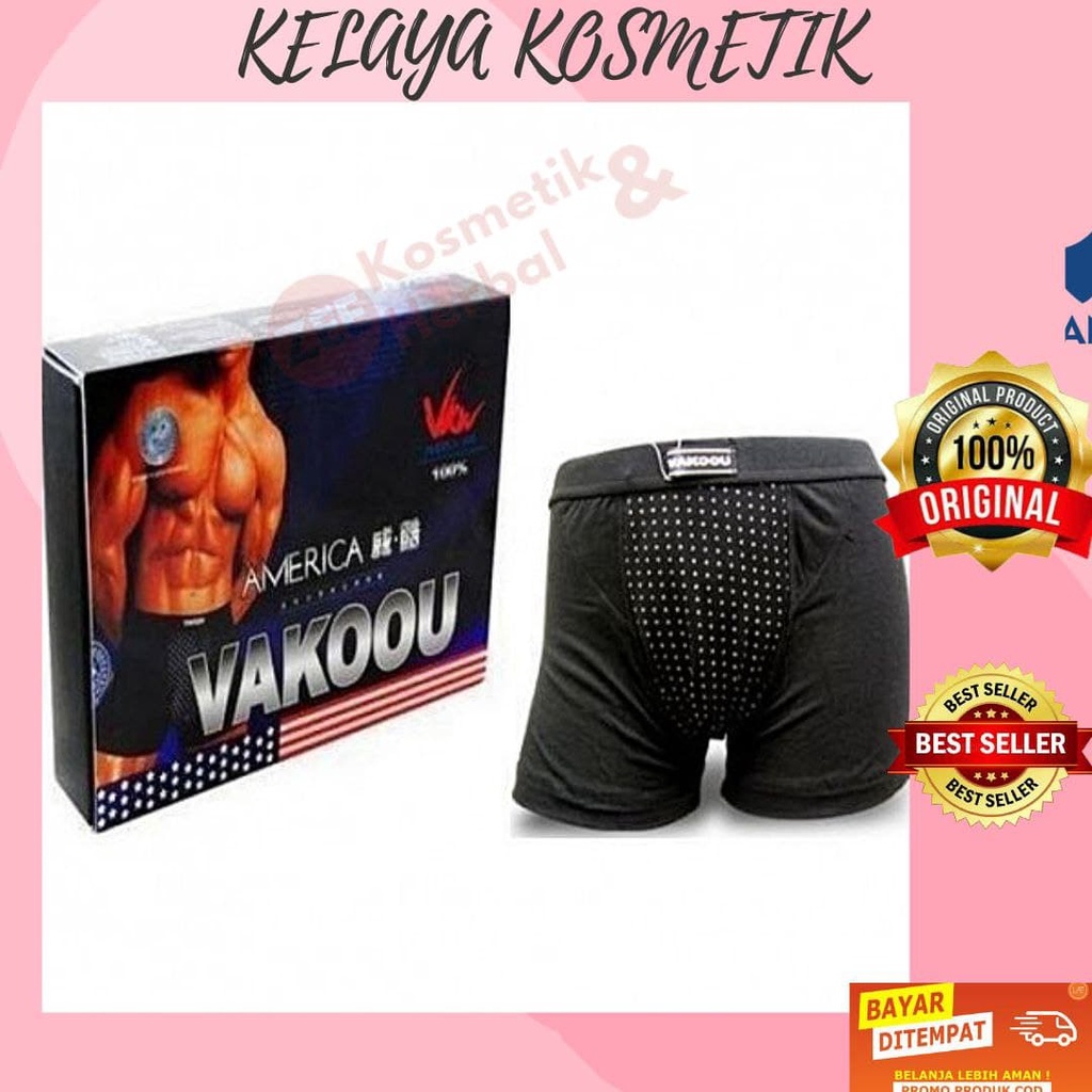 VAKOOU VAKOU CELANA DALAM BOXER KEPERKASAAN KESEHATAN PRIA ORIGINAL VAKAU ORI ASLI USA AMERICA