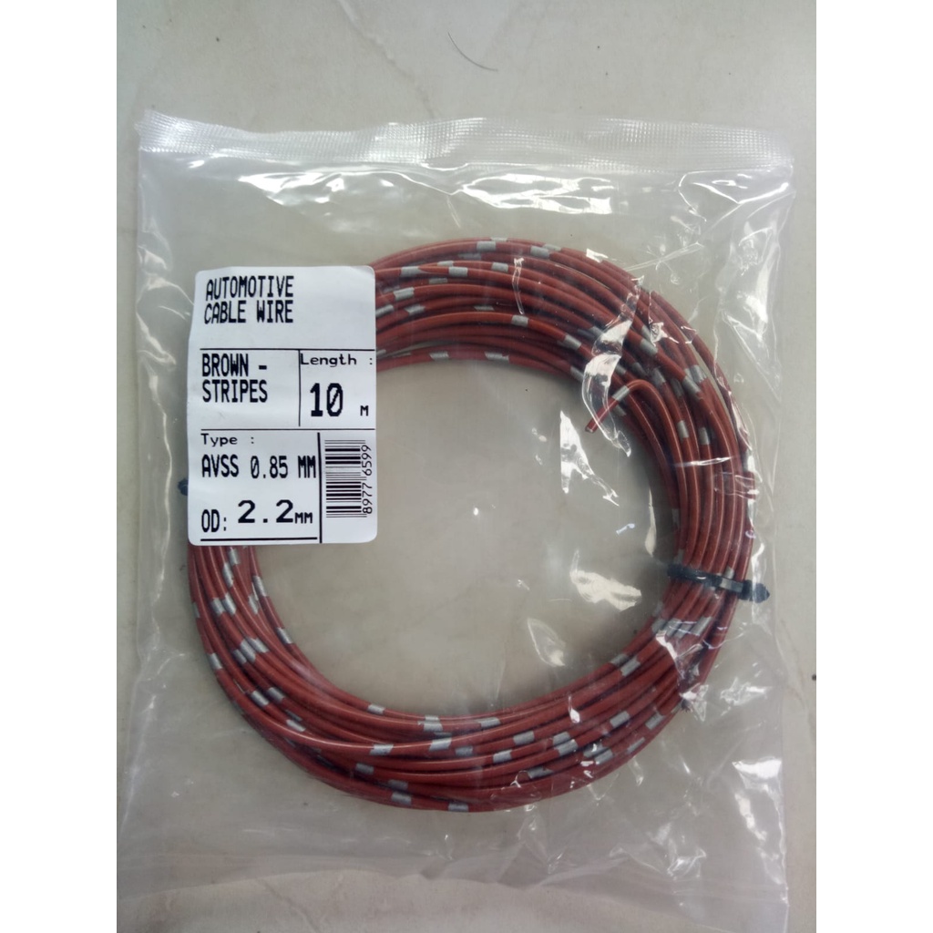 KABEL BINTIK 0.85 MM COKLAT / KABEL 0,85 MM SERABUT TEMBAGA BODY MOBIL