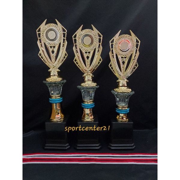 TROPHY PIALA KACA MINI RING LAZER WARNA /SET DAN CUSTOM