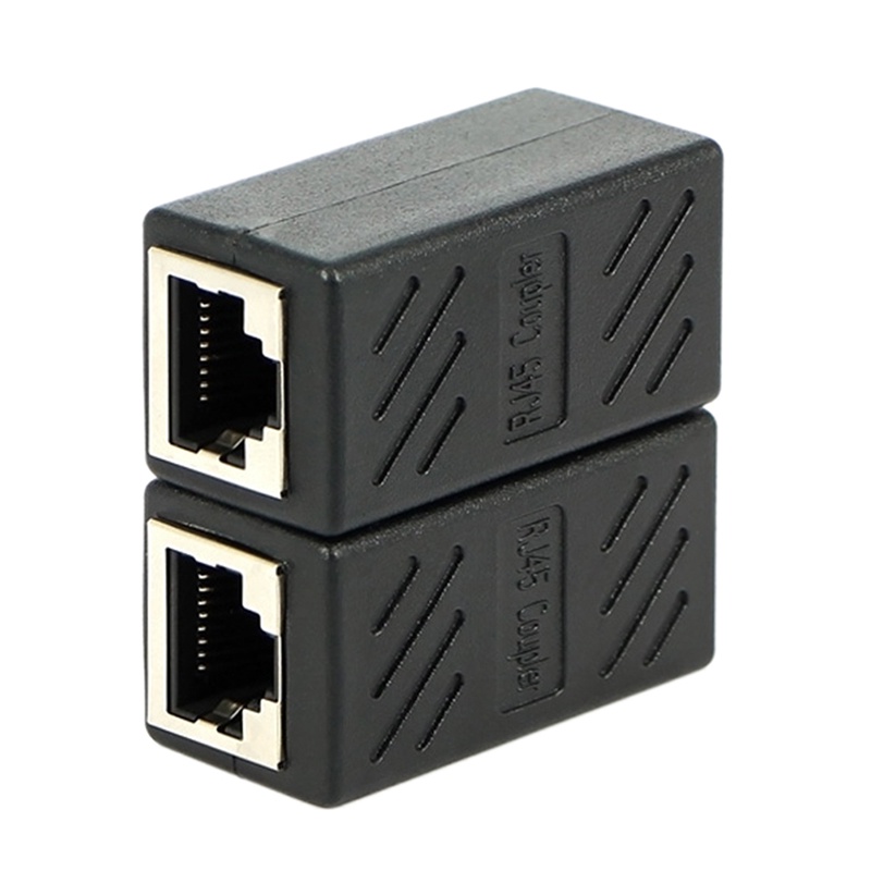 (LUCKID) Adapter Konektor LAN Ethernet RJ45 Female Ke Female CAT6