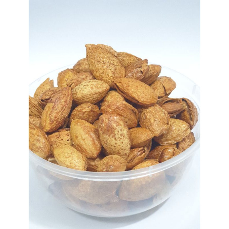 Kacang Almond 500 Gram //Kacang Almond (Exp 2024)Roasted Panggang Matang original