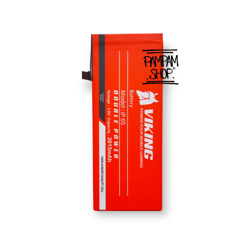 Baterai VIKING Double Power for Ip 6S Batre Batrai Battery Handphone HP Dual Iphone