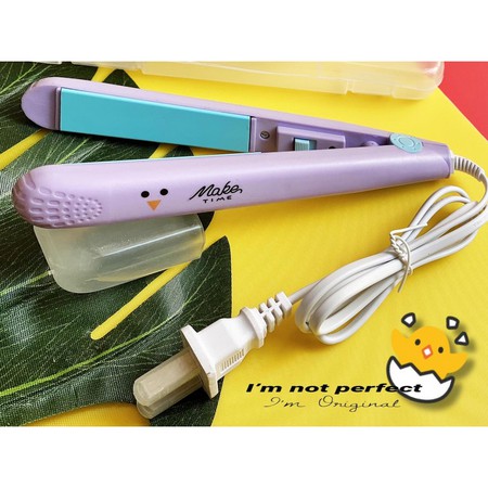 ORIGINAL CATOKAN MINI MAKE TIME KARAKTER PELURUS RAMBUT PORTABLE SERBAGUNA FREE KOTAK PENYIMPANAN