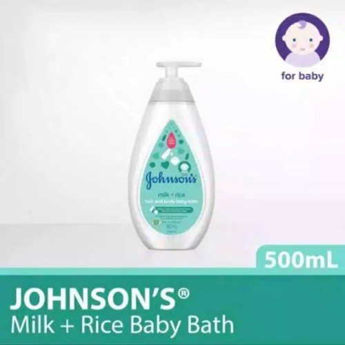 Johnsons milk bath Hair &amp; Body pump 500ml ORIGINAL-BPOM