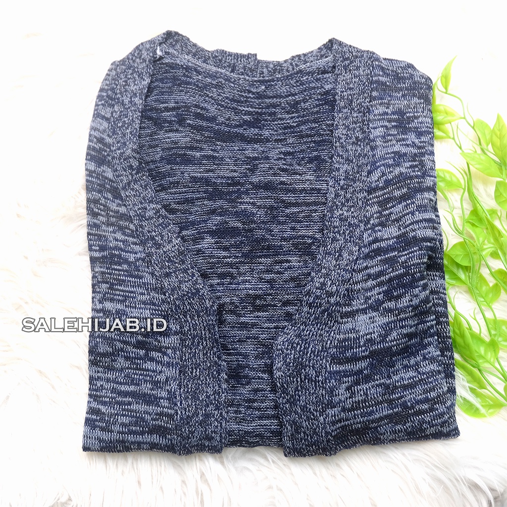 OVERSIZE CARDIGAN RAJUT TWIST PANJANG || LONG CARDI || CARDIGAN KNITWEAR TWIST PENDEK-PANJANG_NAVY