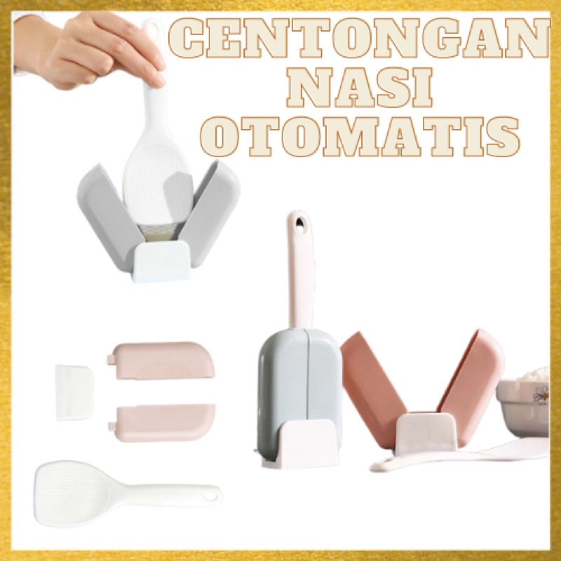 Tempat Centong Nasi Otomatis / Centong Nasi Otomatis / Centong Nasi Ajaib / Sendok Nasi Otomatis