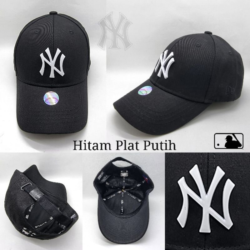 Topi Pria Wanita NY Import Baseball Terbaru Logo Plat Besi Metal