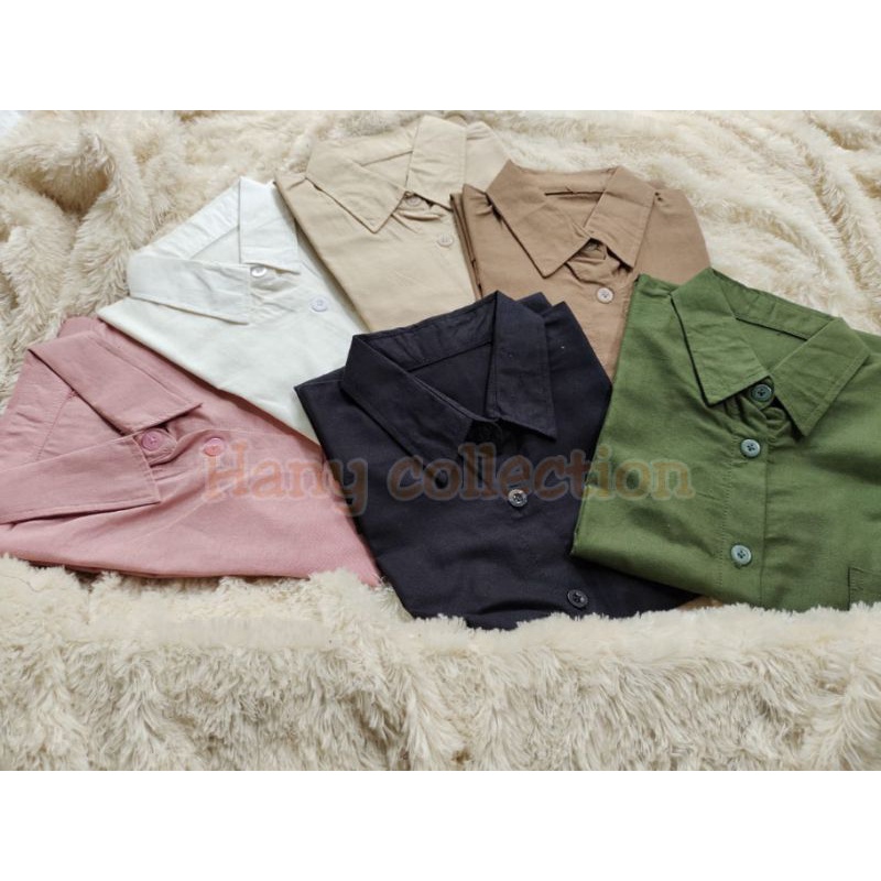 KEMEJA LENGAN PANJANG//LEA SHIRT KEMEJA OVERSIZED// Misty Long Shirt Kemeja Wanita-3