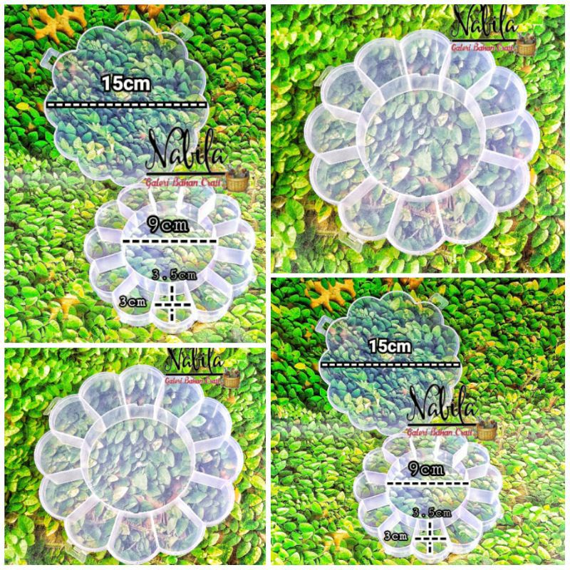 

(satuan) Box sekat 12 motif bunga