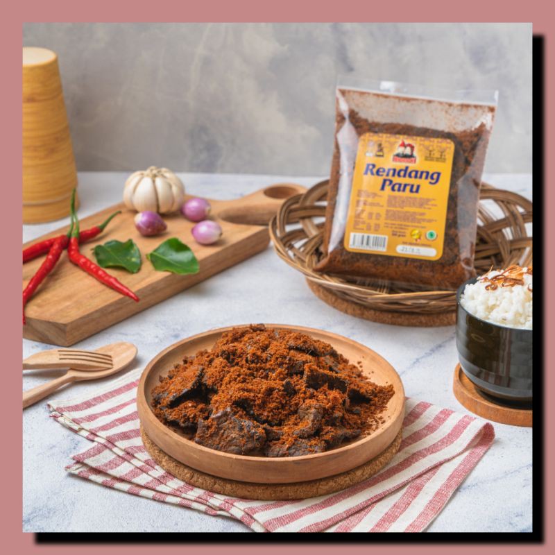 KOKOCI Rendang Paru (Kering) Asli Padang Lauk Siap Saji 200gr