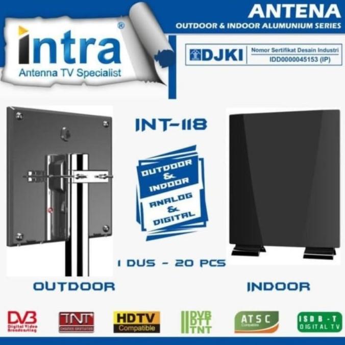 Intra Antena Digital TV LED LCD Antena Indoor & Outdoor INT 118 INT118