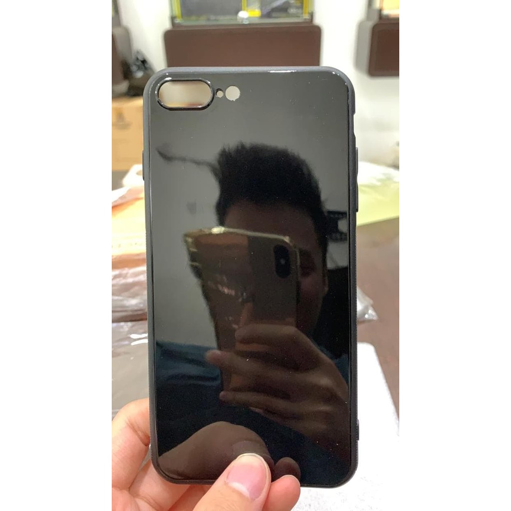 Casing iphone 7 PLUS & 8 PLUS silicon bening / hitam / abu-abu