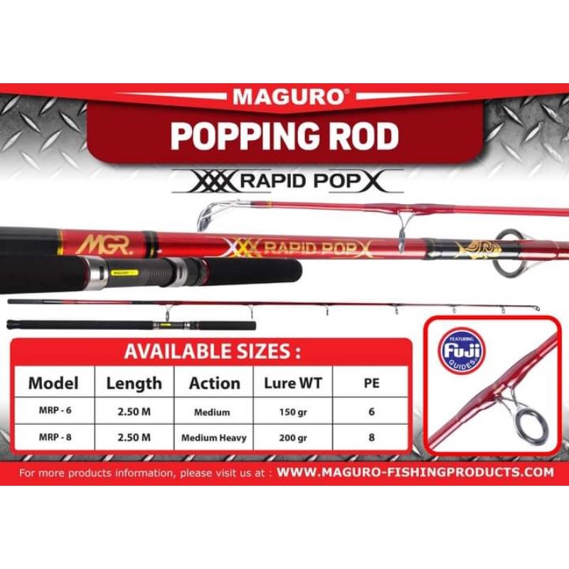 POPPING ROD MAGURO RAPID POP PE 8
