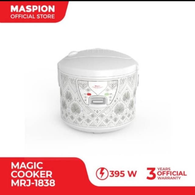 Rice Cooker Maspion MRJ 1838 2 liter Murah Garansi