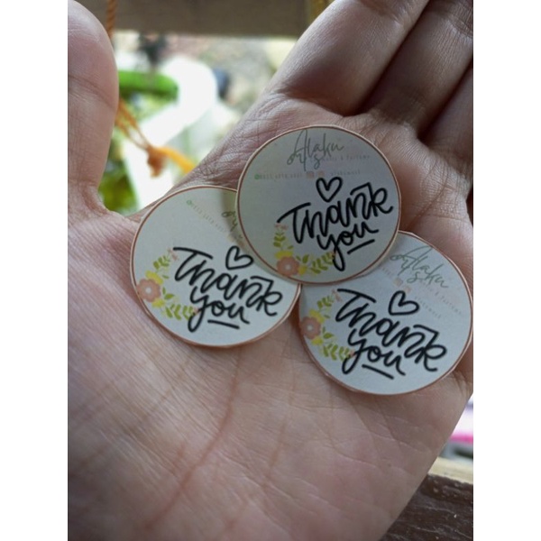 

Stiker Thank You + Logo Olshop