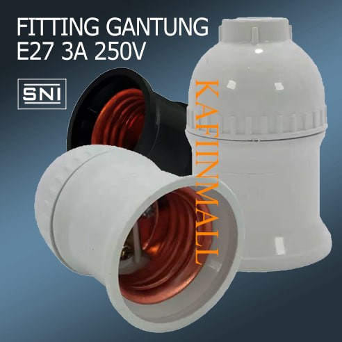 3A-5A 250V FITTING GANTUNG HITAM &amp; PUTIH Fiting - Fitting gantung Itami -Lamp Holder Itami