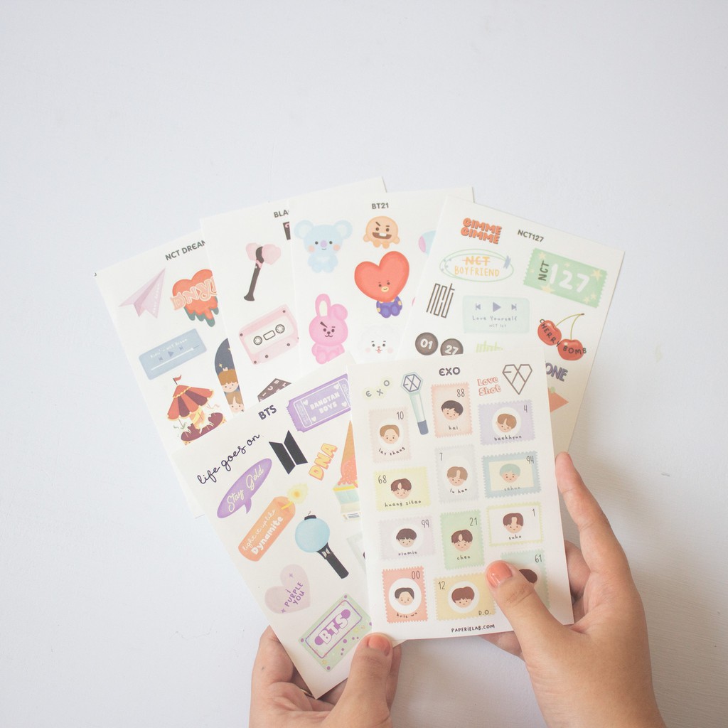 Paperie Lab - Stickers Sheet A6 ( K-POP Series )