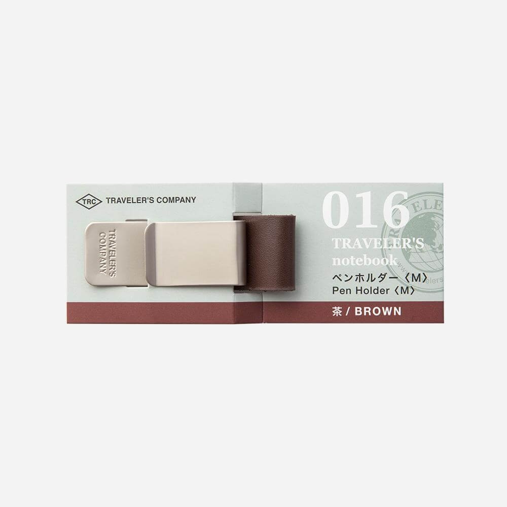 

Traveler's Notebook Pen Holder Medium Size (M) - 016 BROWN