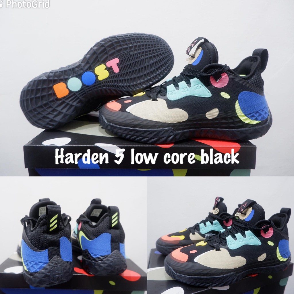 SEPATU BASKET ADIDAS HARDEN 5 LOW CORE BLACK